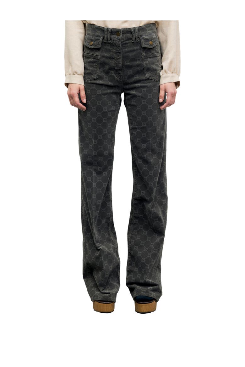 High-Rise Wide-Leg Jeans, Main, color, Charcoal
