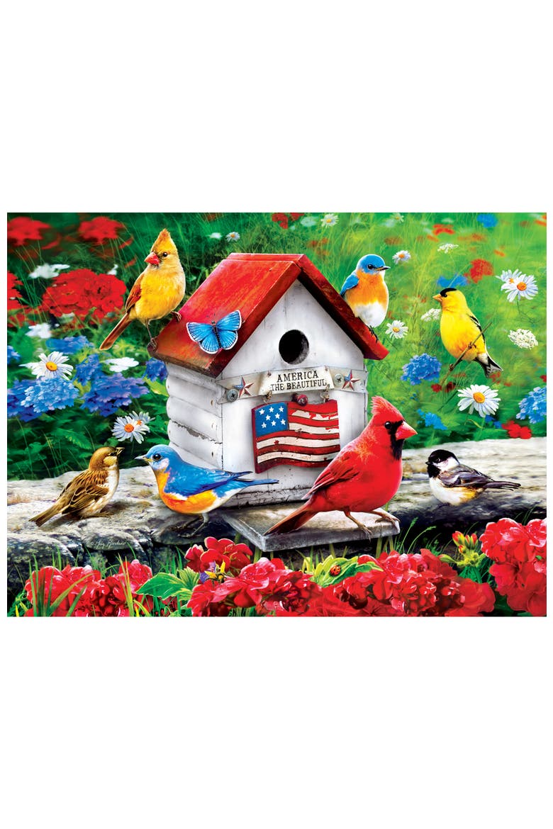 An American Birdhouse 300 Piece Puzzle, Alternate, color, Multicolor