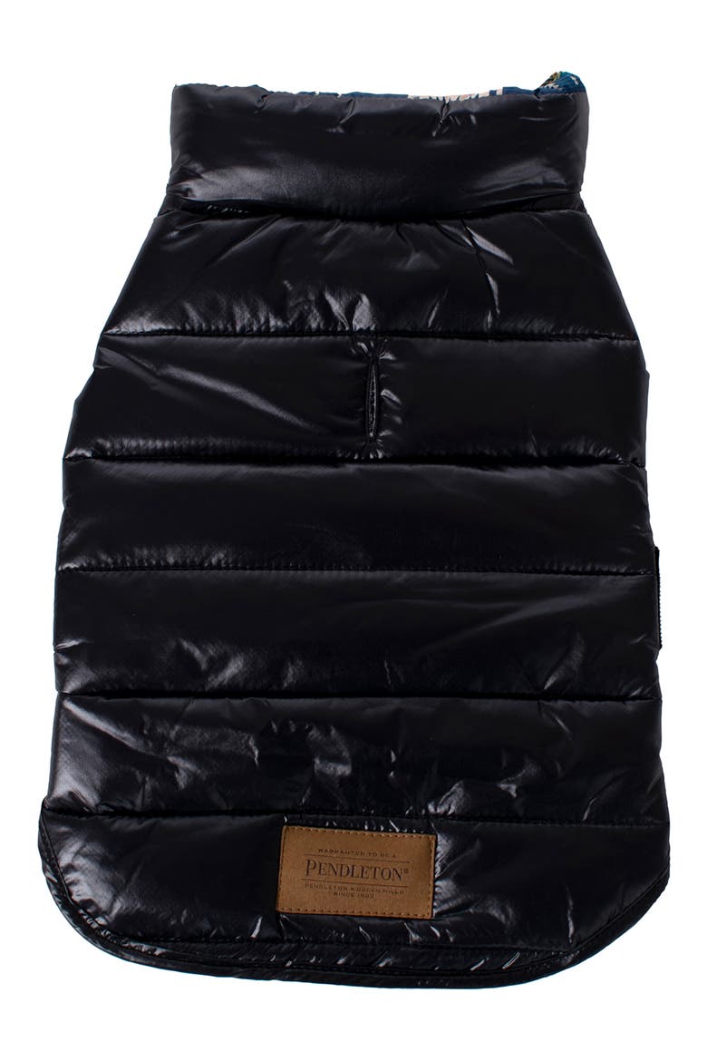 Puffer Dog Coat, Alternate, color, CENTURY HARDING - BLACK