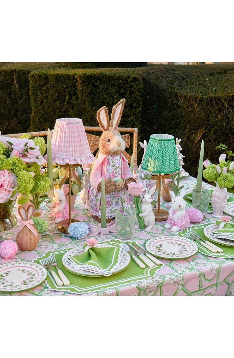 Mrs. Alice Lotus Lampshade, Alternate, color, Green