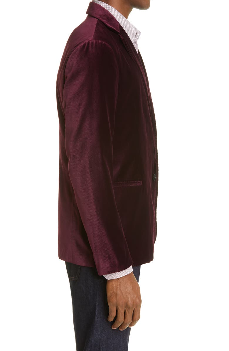Giorgio Armani Velvet Blazer, Alternate, color, 