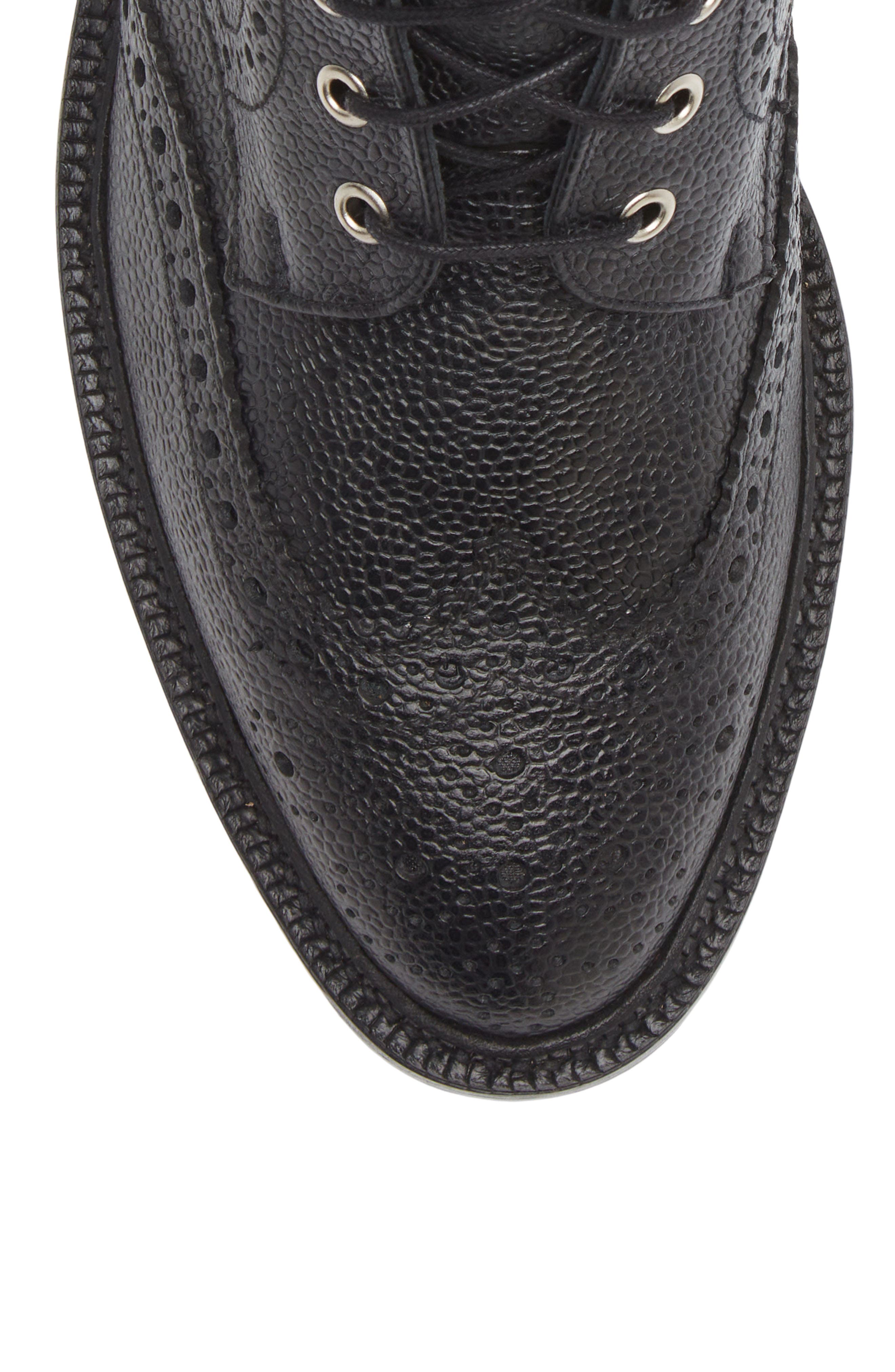 Thom Browne Classic Wingtip Lace-Up Boot, Alternate, color, 