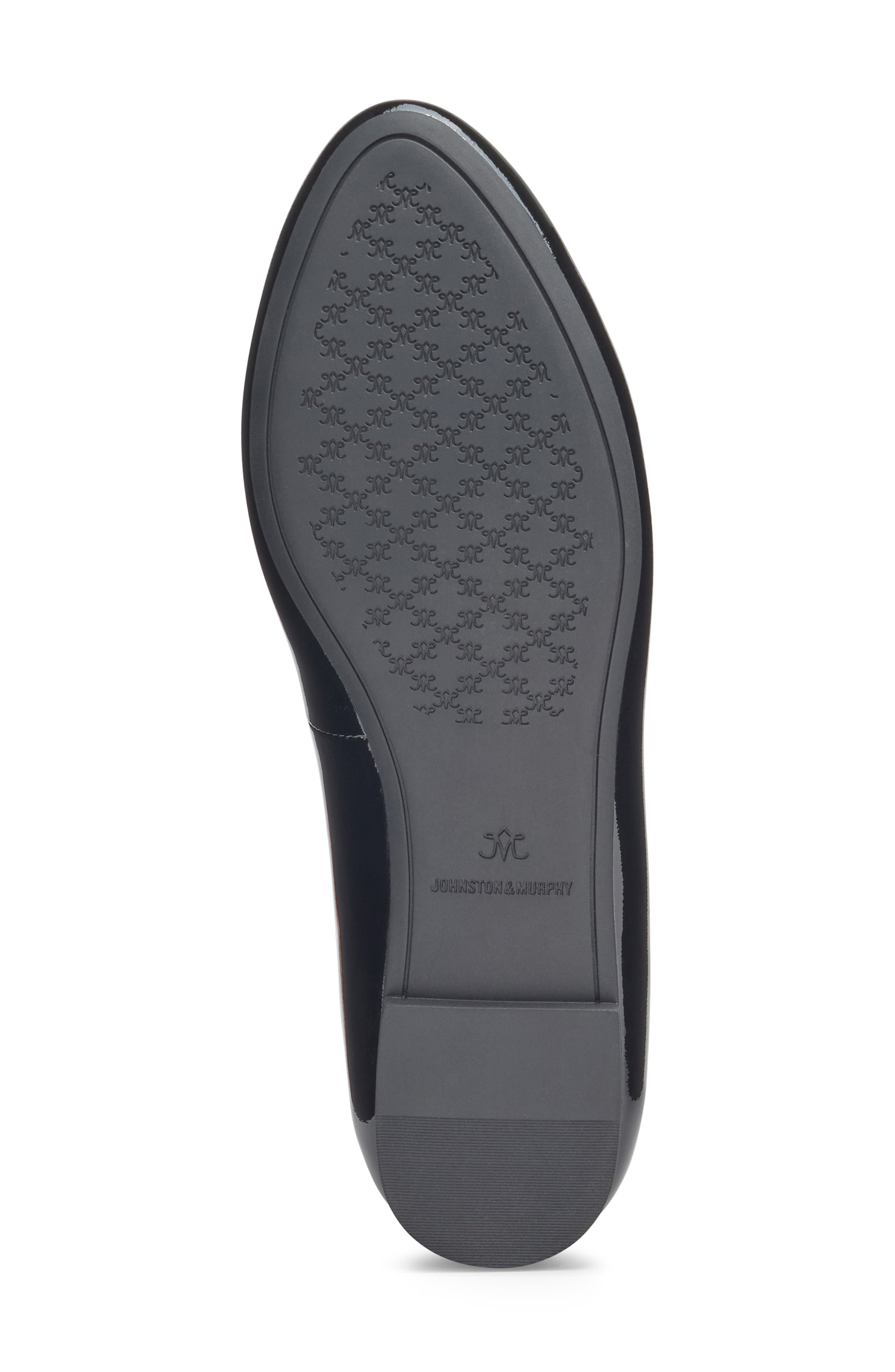 Johnston & Murphy Delanie Ballet Flat, Alternate, color, Black Patent Leather