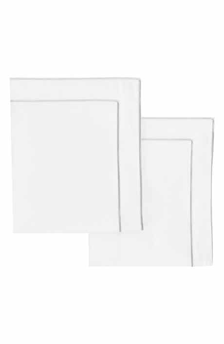 MELANGE HOME Framed Sateen 2-Pack 600 Thread Count Euro Shams