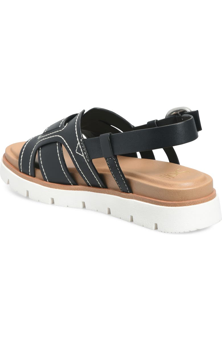 Söfft Goldie Slingback Platform Sandal, Alternate, color, Black