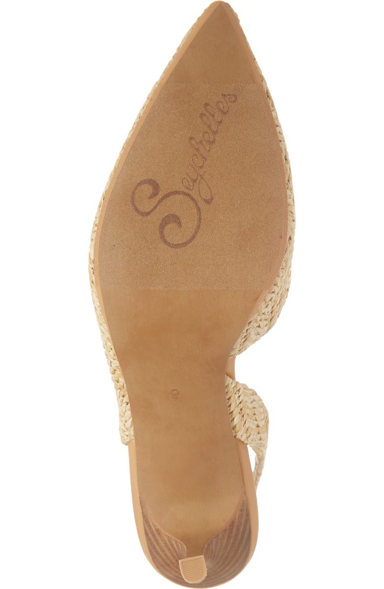 Seychelles Ornament Raffia Slingback Pump, Alternate, color,