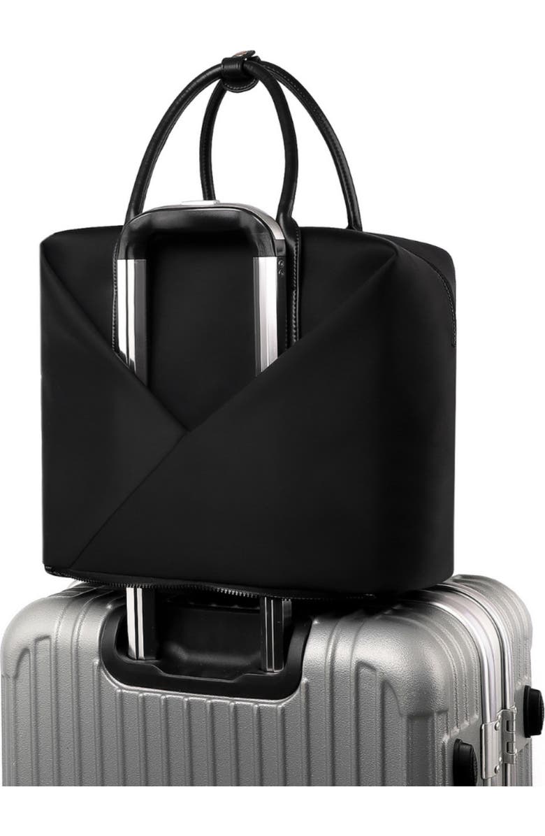 Lux and Nyx Origami Work Tote 15-Inch Laptop Tote Bag for Women, Alternate, color, Black + Gold