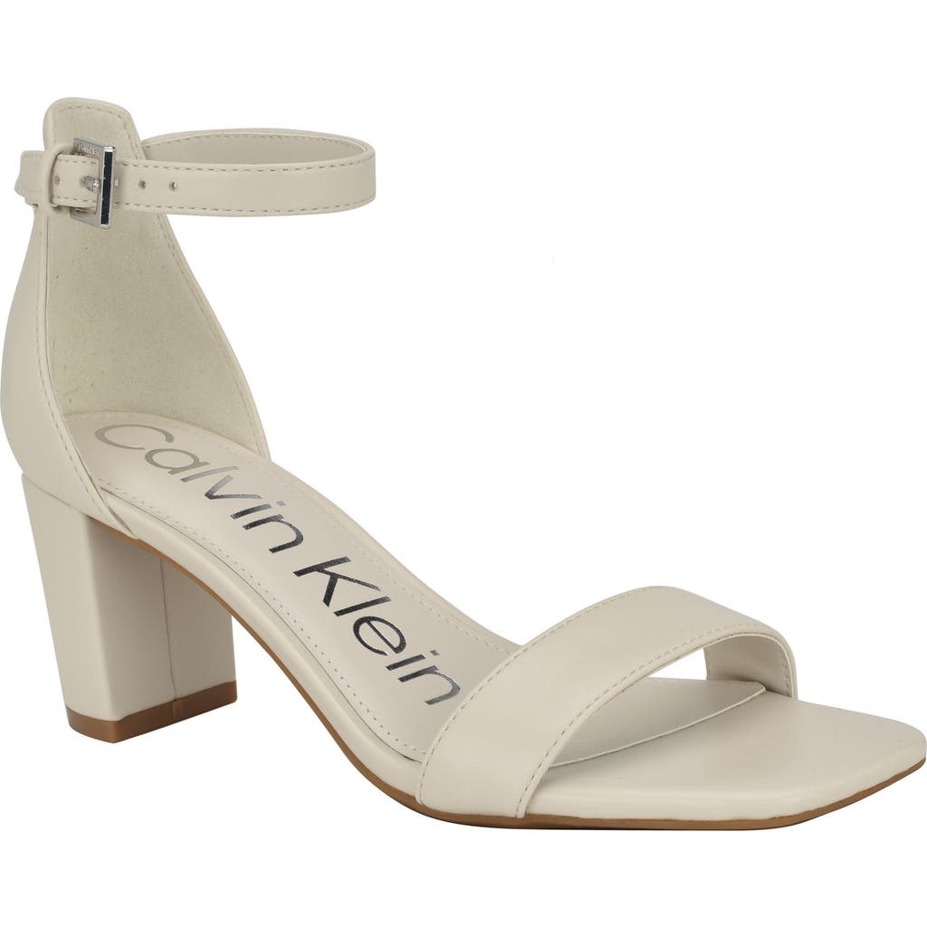 Calvin Klein Nolene Sandal In Ivory