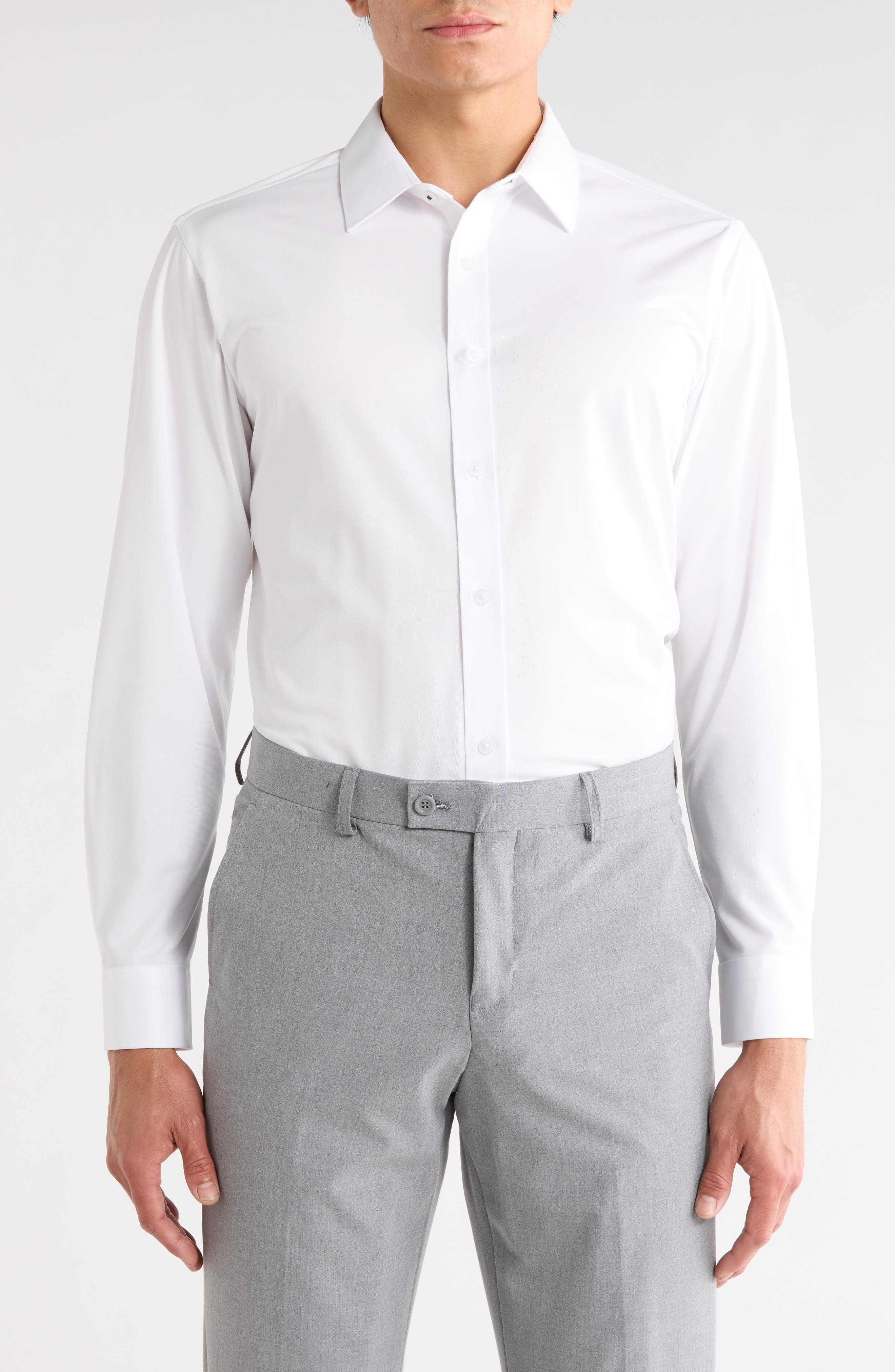 DYLAN PARK Slim Fit Performance 4-Way Stretch Dress Shirt