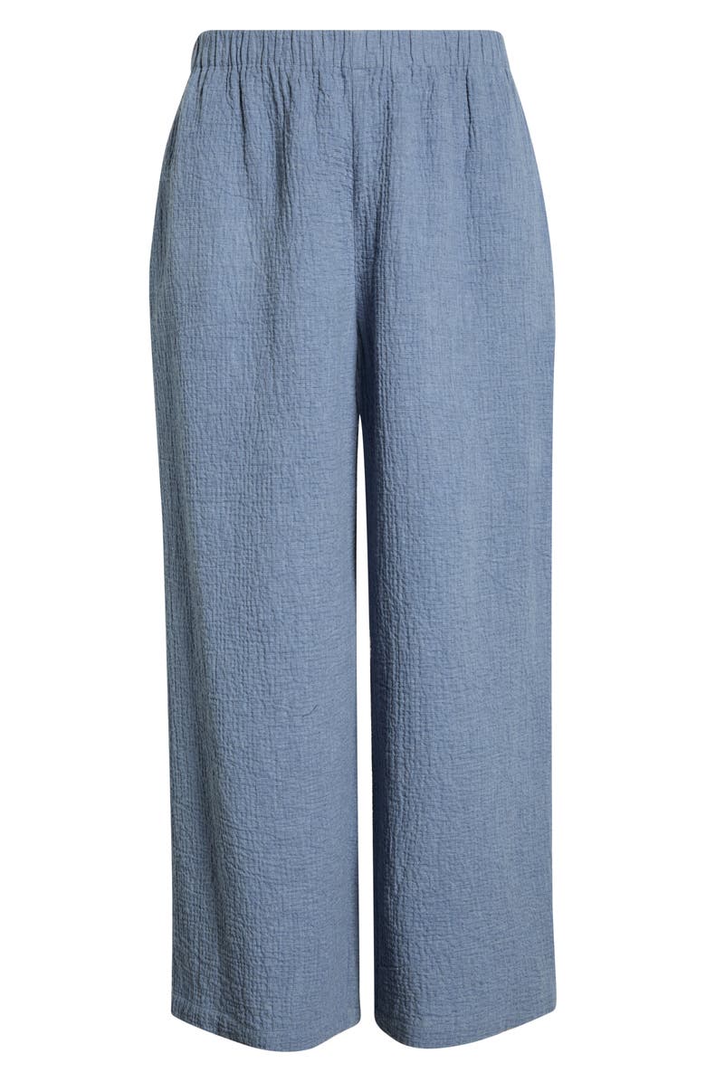 Eileen Fisher Stretch Organic Cotton Ankle Lantern Pants, Alternate, color, Haze