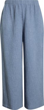 Eileen Fisher Stretch Organic Cotton Ankle Lantern Pants