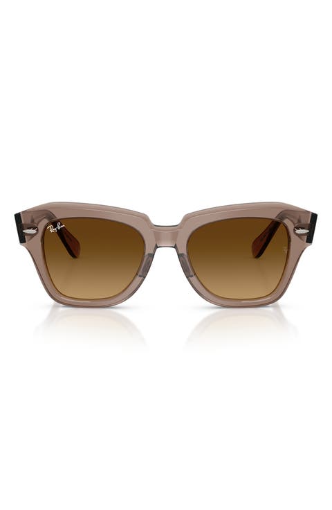 State Street 49mm Gradient Square Sunglasses