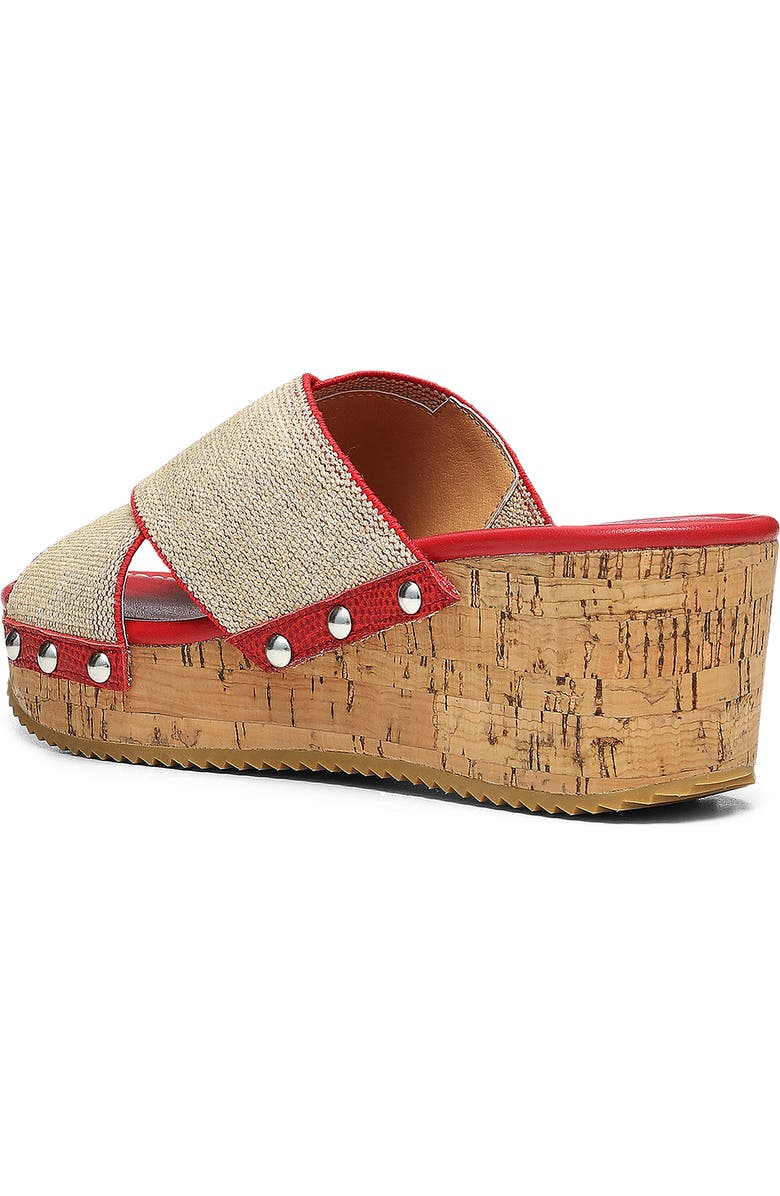 Donald Pliner Summer Platform Wedge Sandal, Alternate, color, Tomato
