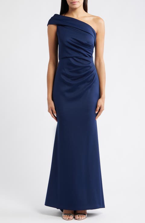 Off the Shoulder Fit & Flare Gown