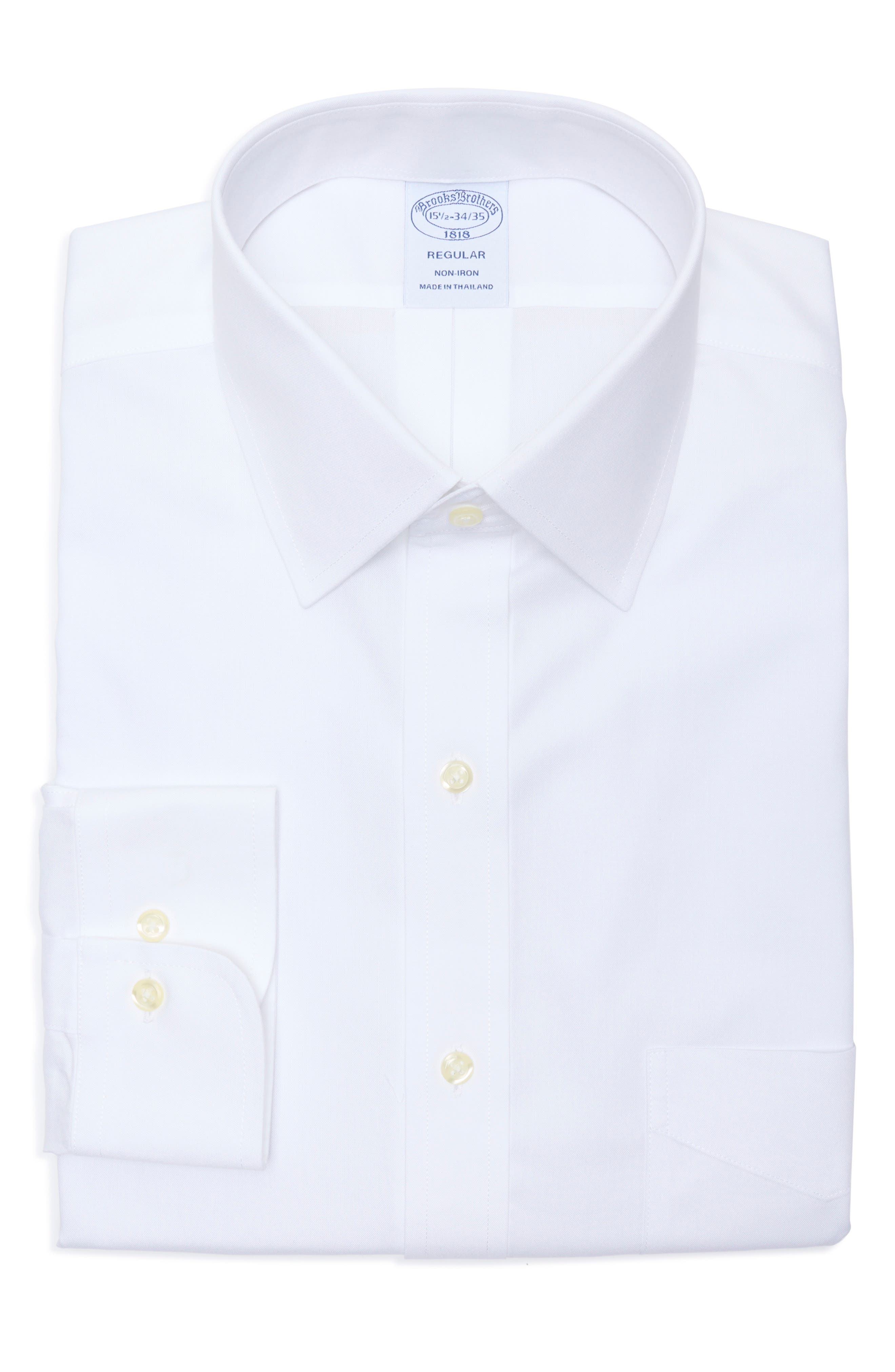 Brooks Brothers Regular Fit Non-Iron Cotton Dress Shirt