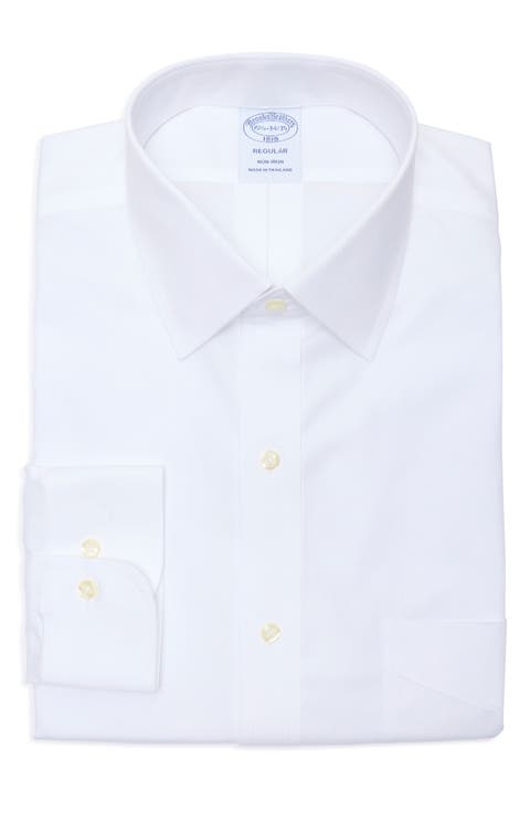 Regular Fit Non-Iron Cotton Dress Shirt (Big & Tall)