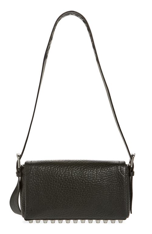Alexander Wang Medium Ricco Leather Shoulder Bag In 001 Black