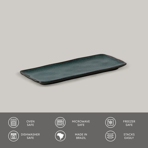 Porto Brasil Rectangular Platter Small Set Of 4 In Green