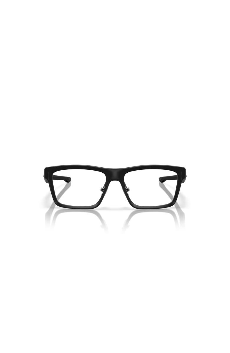 Oakley 48mm Rectangle optical glasses, Alternate, color, Black