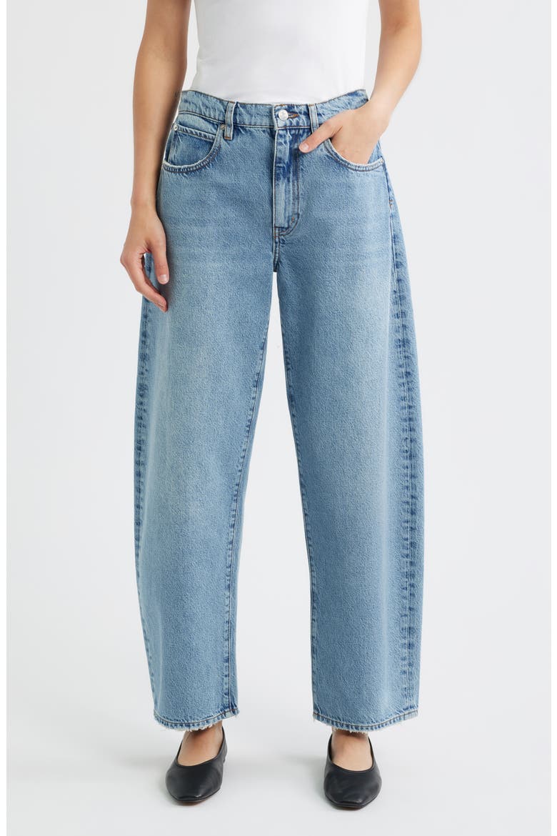 Low Slung Barrel Leg Jeans, Main, color, DOLLHOUSE