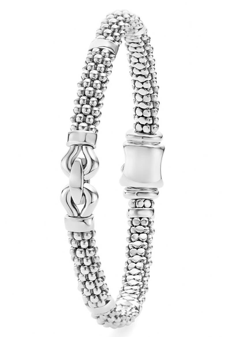 Derby Buckle Rope Bracelet, Alternate, color, STERLING SILVER