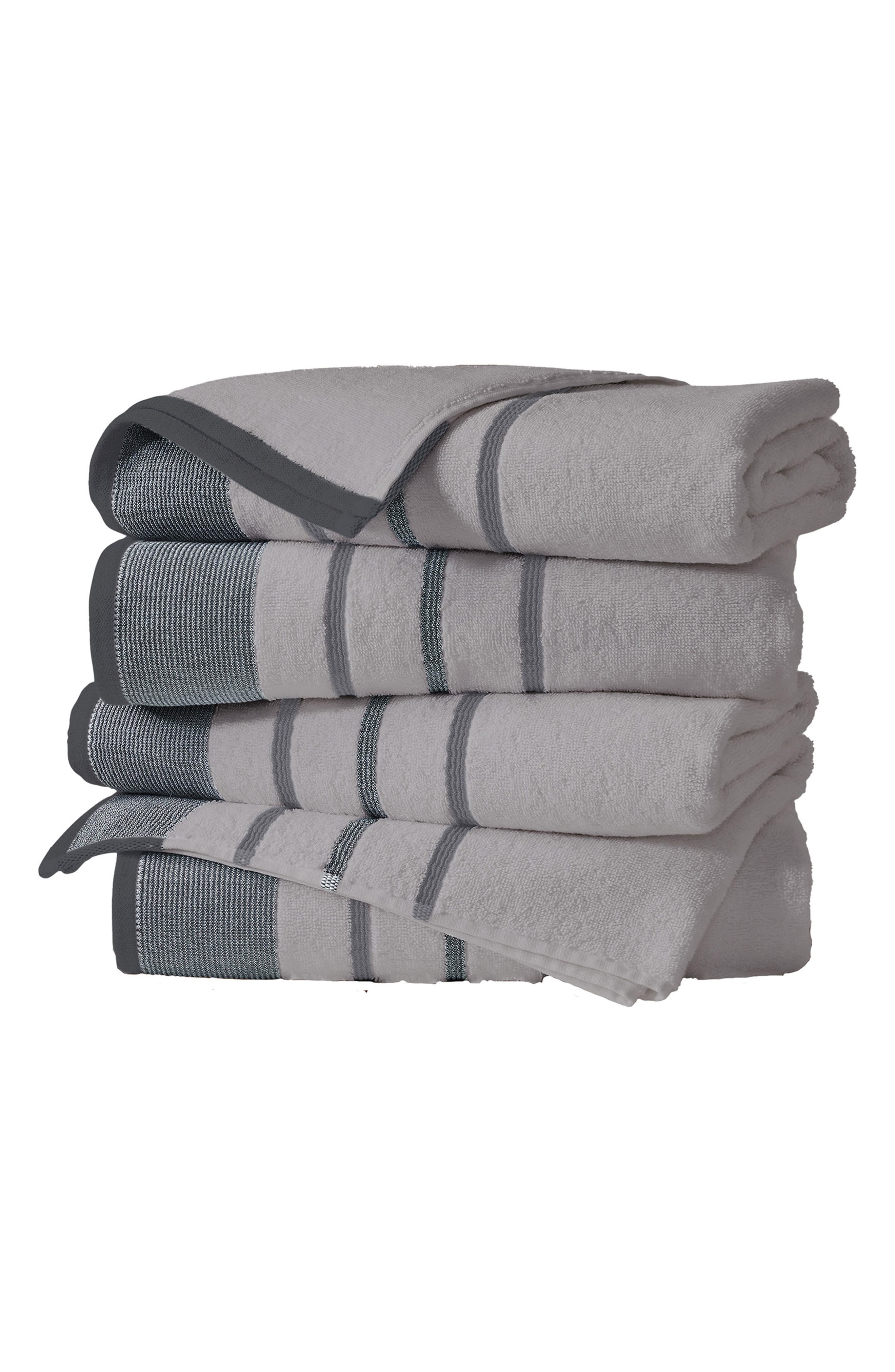 Woven & Weft Decorative 4-Pack Bath Towels