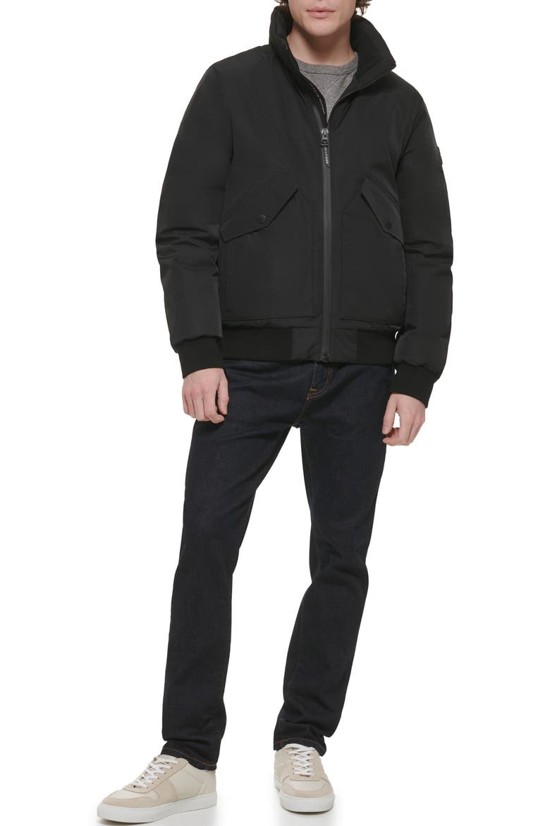 Arctic Bomber Jacket, Alternate, color, BLACK