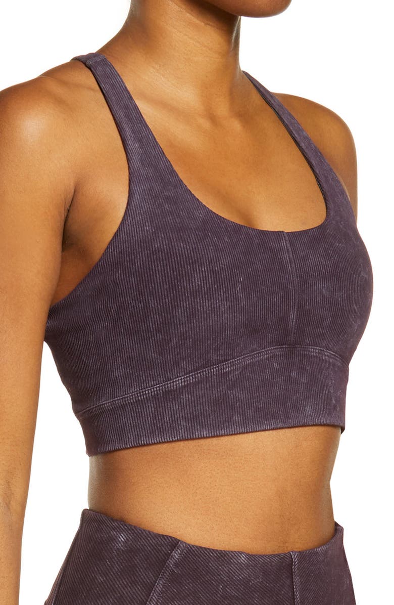 Zella Longline Sports Bra, Alternate, color, 