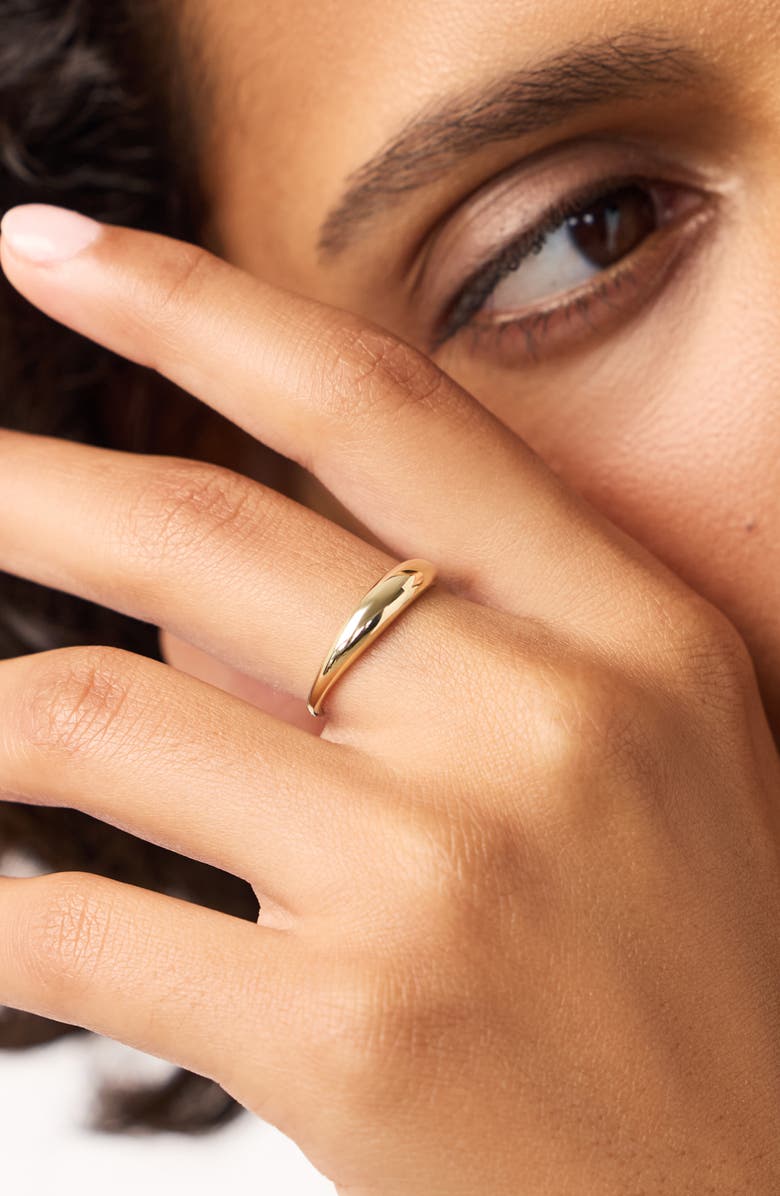 Ana Luisa Gold Band Ring - Gold Slim Dome Ring, Alternate, color, Gold