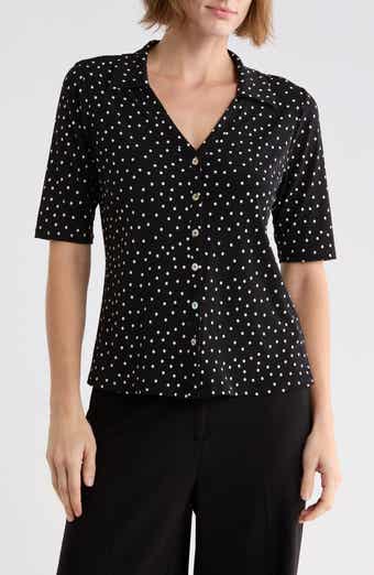 Polka Dot Knit Top