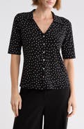 WEST K Polka Dot Knit Top