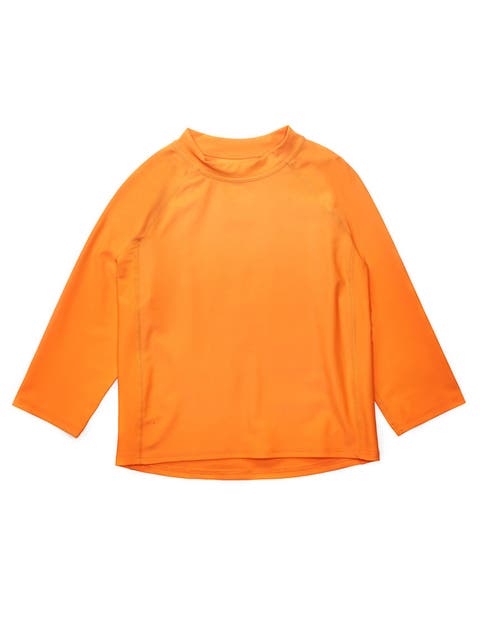 Kids Long Sleeve Rash Guard, UPF 50+ Swim Shirt