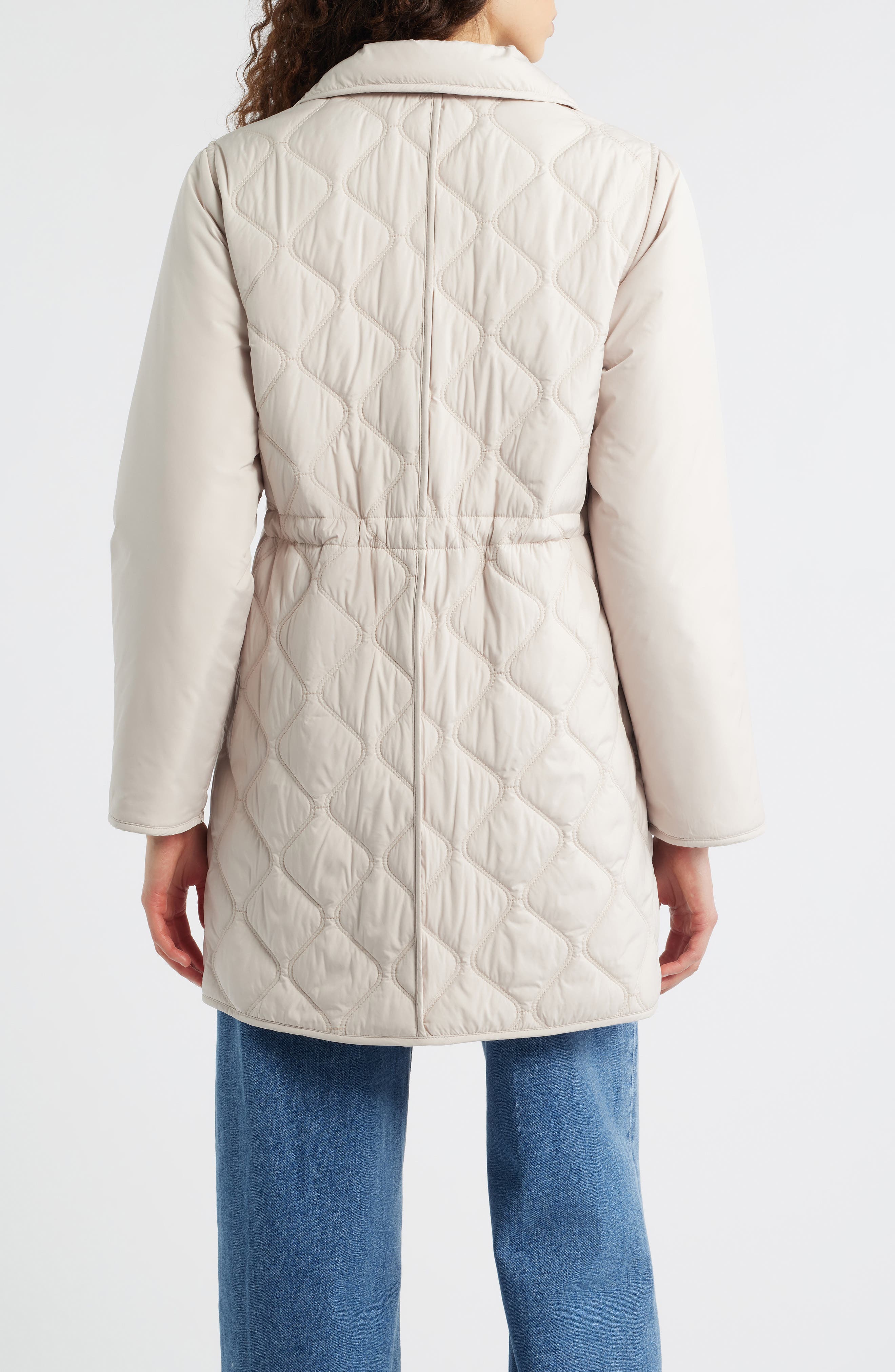 Bernardo Quilted Jacket with Removable Hood (Women) | Nordstrom
