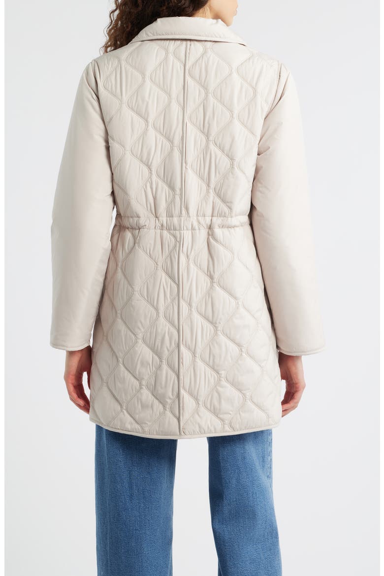 Quilted Jacket with Removable Hood, Alternate, color, EGG SHELL