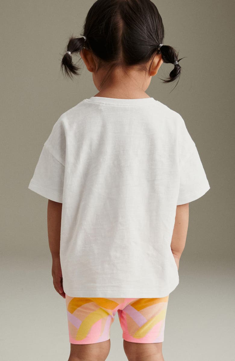 NEXT Kids' Sun Graphic T-Shirt & Bike Shorts Set, Alternate, color, 