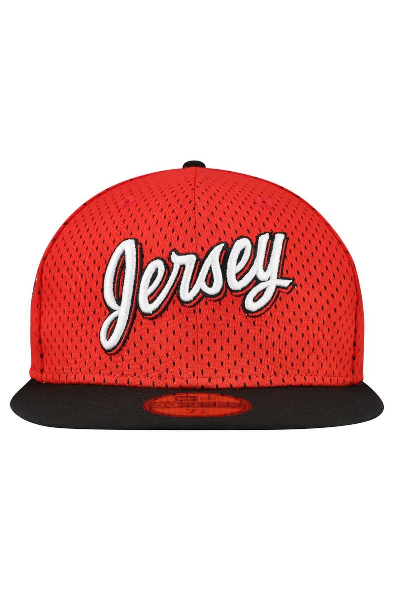 Men's New Era Red/Black New Jersey Devils Mesh Crown Two-Tone 59FIFTY Fitted Hat, Alternate, color, Red