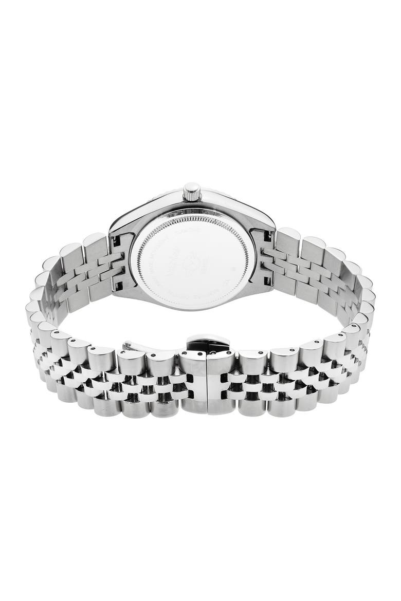GV2 Naples Black Dial Steel Diamond Watch, 34mm - 0.146 ctw, Alternate, color, SILVER