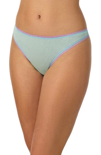 On Gossamer Hip-g Mesh Thong In Blue