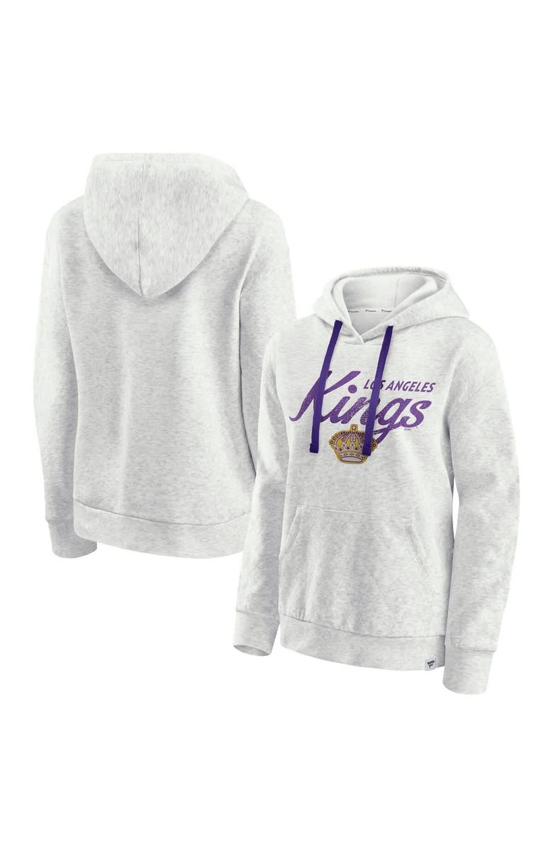 FANATICS Women's Fanatics Oatmeal Los Angeles Kings True Classics Quilted Pullover Hoodie, Alternate, color,