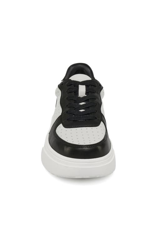 Jslides Footwear Felix Platform Sneaker In Black White