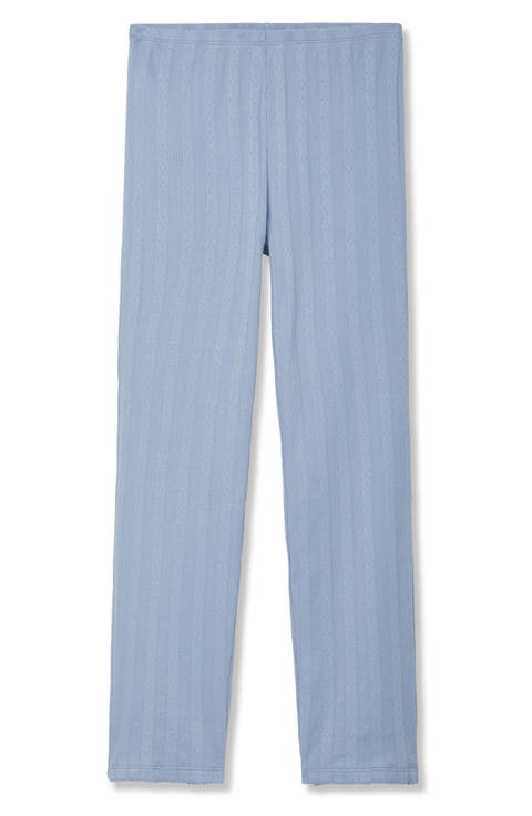 Pima Cotton Pointelle Pajama Pants