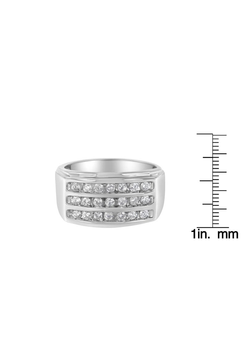 14K White Gold Men's Diamond Channel Set Band Ring, Alternate, color, White