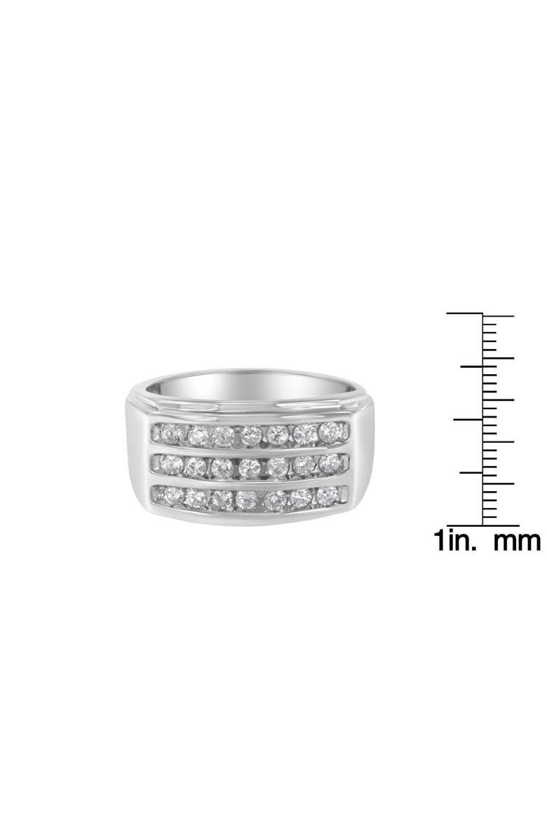 Haus of Brilliance 14K White Gold Men's Diamond Channel Set Band Ring, Alternate, color, White