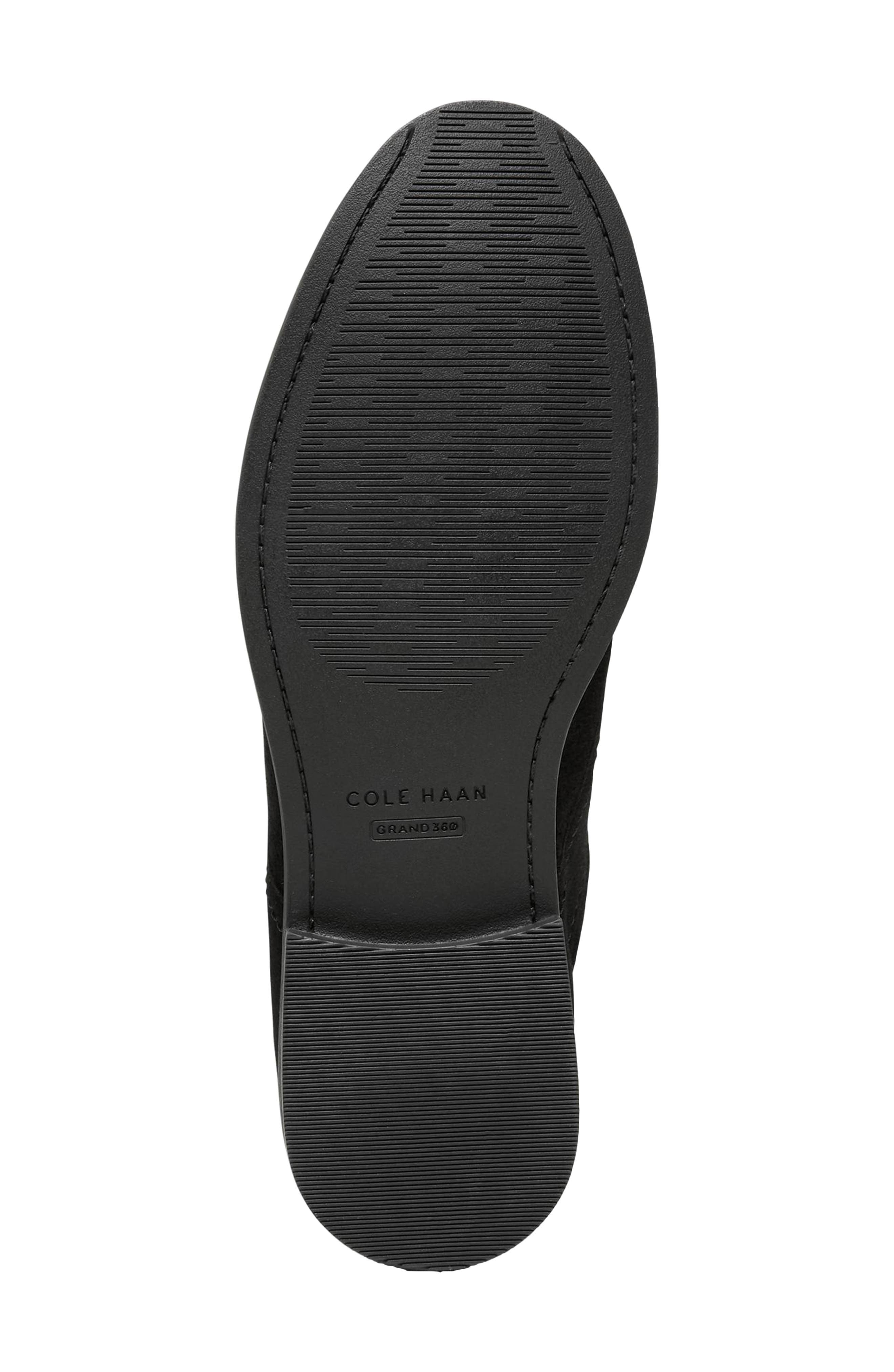Stassi Leather Oxford, Alternate, color, BLACK SUEDE