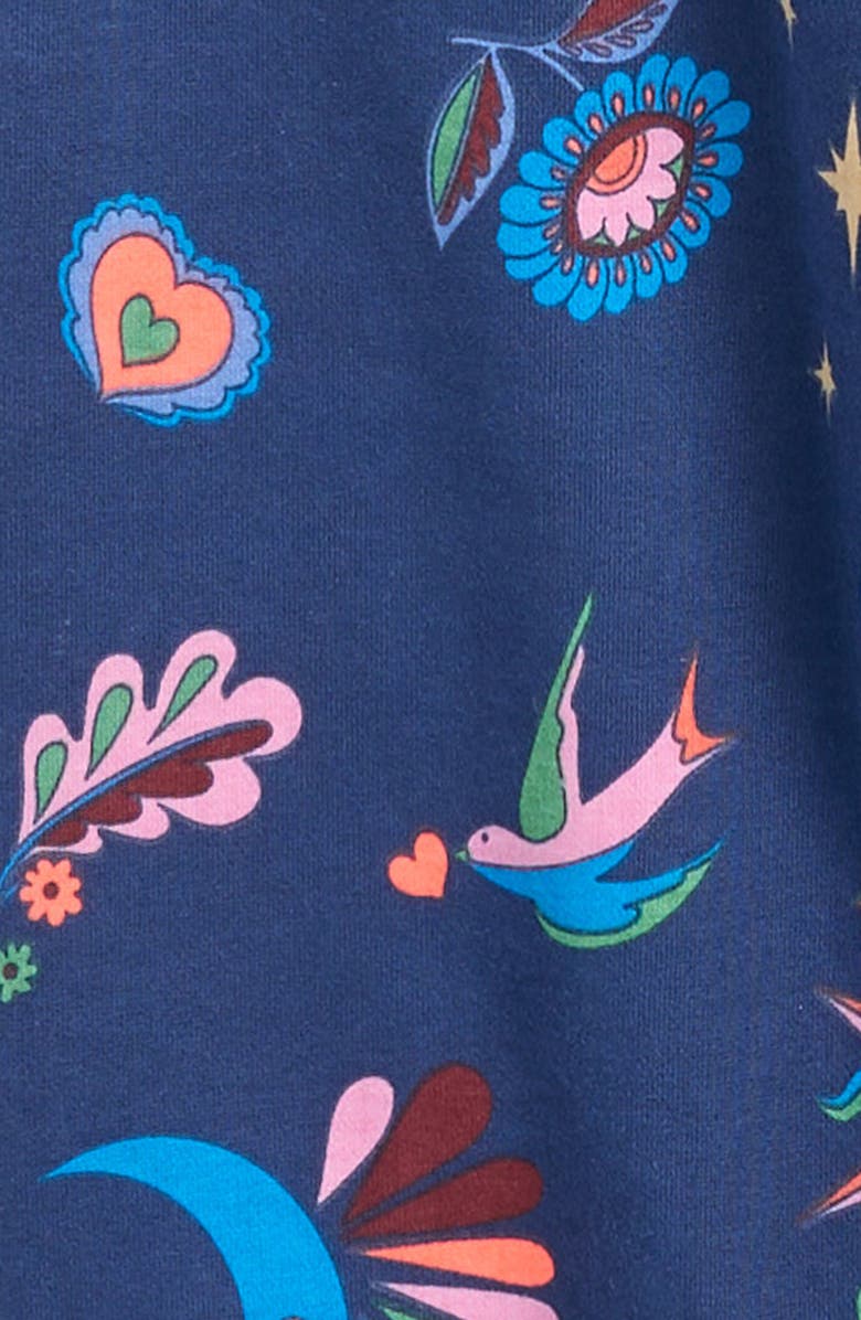 Mini Boden Kids' Graphic Joggers, Alternate, color, College Navy Celestial