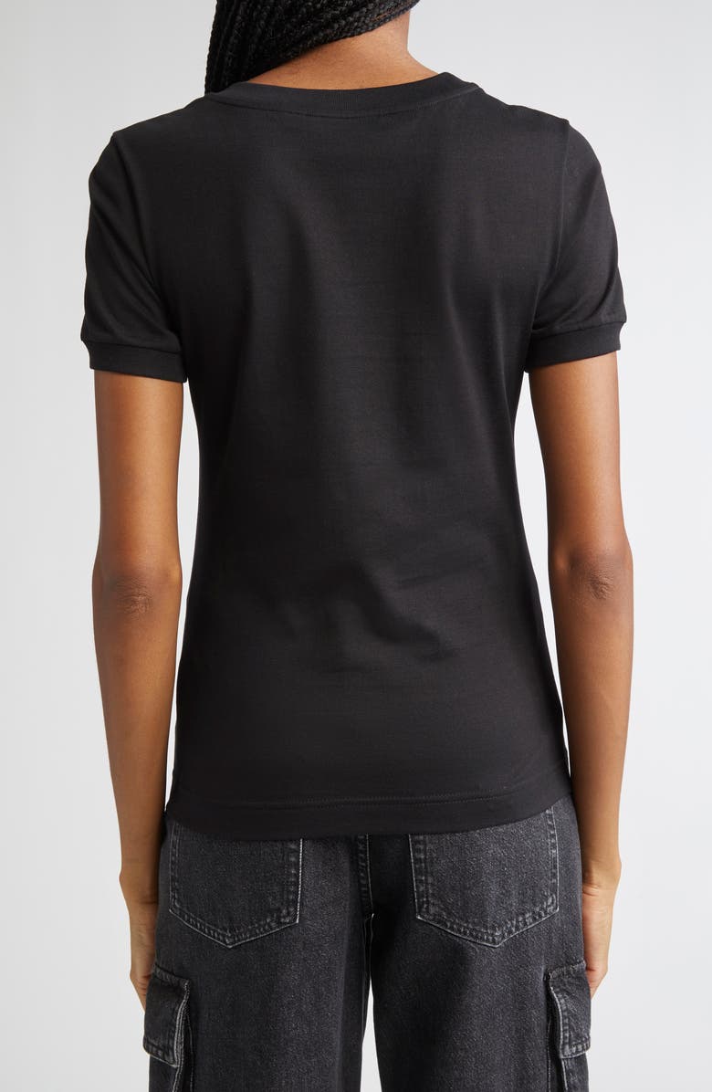 Dolce&Gabbana Crystal DG Logo Graphic Tee, Alternate, color, N0000 Black