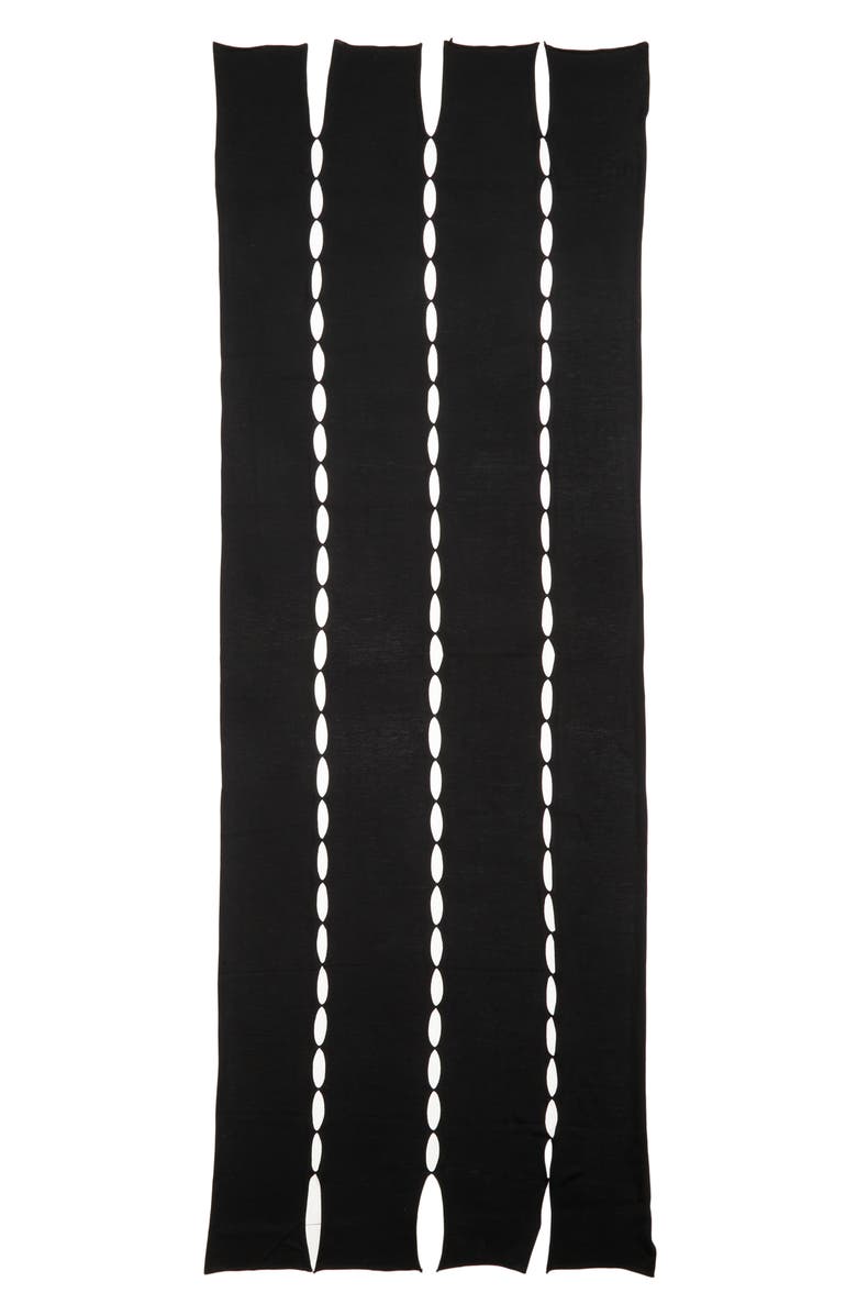 EMILY DAWN LONG River Wool Shawl, Alternate, color, Black