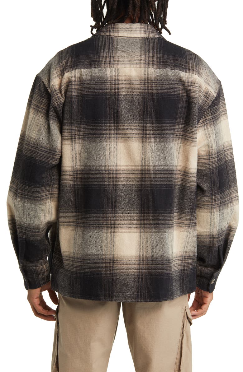 Saturdays NYC Driessen Stretch Flannel Overshirt, Alternate, color, 