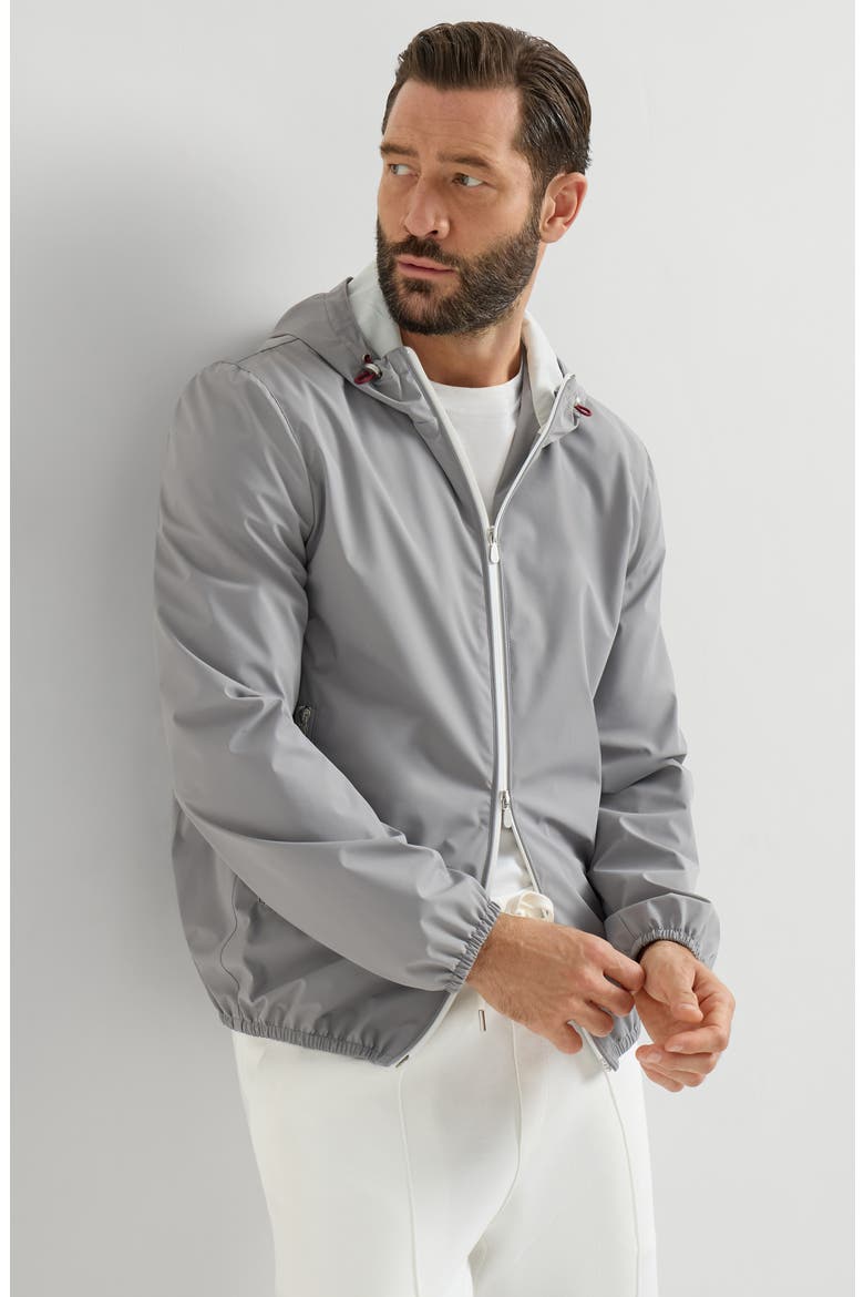 Nylon jacket, Alternate, color, Grey