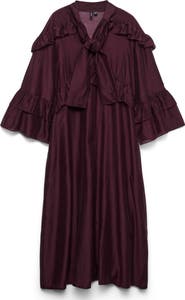 VERO MODA Jenna Ruffle Detail Long Sleeve Dress